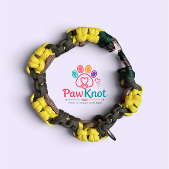 Papatya Desenli Paracord Tasma