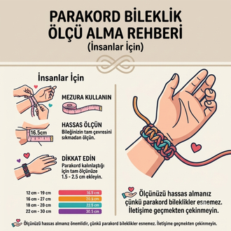 AYÇİÇEK MOTİFLİ PARACORD TASMA & SAHİP BİLEKLİĞİ KOMBİN SETİ