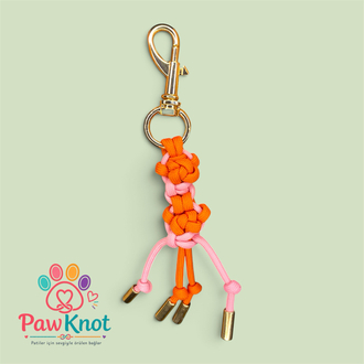 Mini Pati Paracord Anahtarlık ve Çanta Charmı