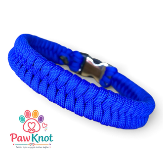 Fishbone Blue Paracord Evcil Hayvan Tasması