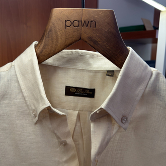 Loro Piana Krem Fransız Keteni Gömlek