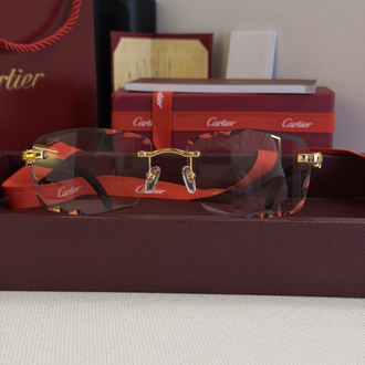 Cartier Safir Camlı Şeffaf Gözlük CRT101