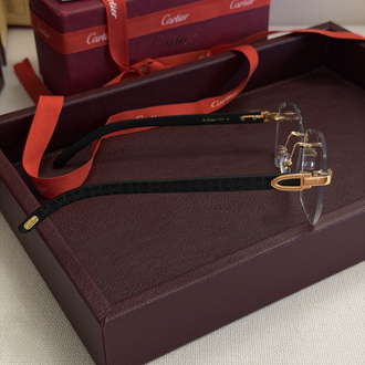 Cartier Safir Camlı Şeffaf Gözlük CRT101