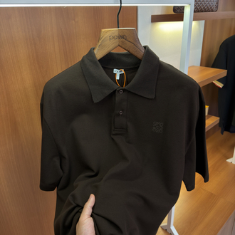 Loewe Kahverengi Logo Nakışlı Polo Yaka T/shirt