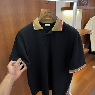 Burberry Siyah Polo Yaka T-shirt