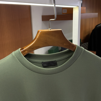 Prada Logo İşlemeli Fıstık Yeşili T-shirt