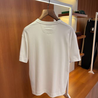 Zegna Beyaz Logo İşlemeli T-shirt