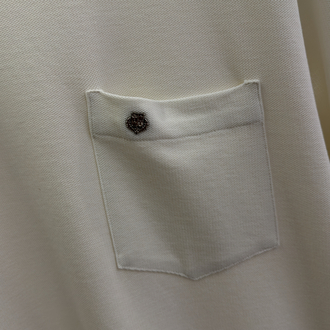 Loro Piana Krem Logo İşlemeli T-shirt