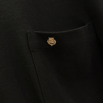 Loro Piana Siyah Logo İşlemeli T-shirt