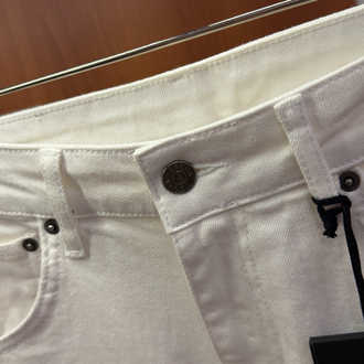 Zegna Beyaz Regular Fit Kot Pantolon