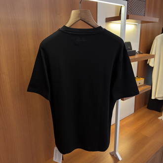 Loro Piana Pamuklu Ense Logo İşlemeli T-shirt