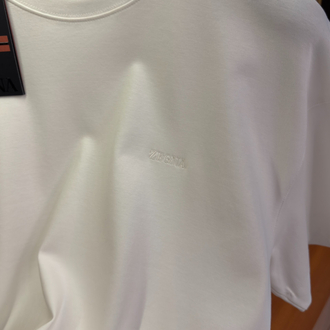 Zegna Beyaz Logo İşlemeli T-shirt