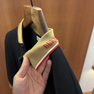 Burberry Siyah Polo Yaka T-shirt