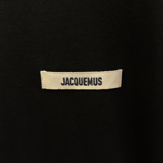 Jacquemus Siyah Klasik Logo İşlemeli T-shirt