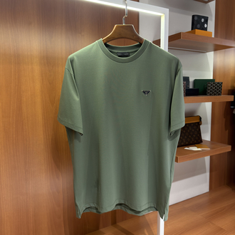 Prada Logo İşlemeli Fıstık Yeşili T-shirt