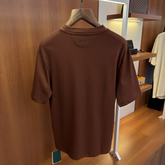 Loro Piana Pamuklu Ense Logo İşlemeli T-shirt