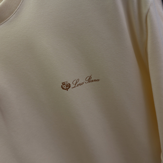 Loro Piana Merserize Kumaş Krem T-shirt