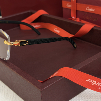 Cartier Safir Camlı Şeffaf Gözlük CRT101