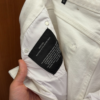 Zegna Beyaz Regular Fit Kot Pantolon