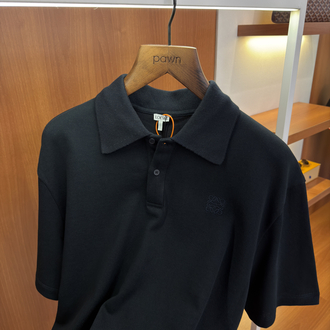Loewe Koyu Lacivert Logo Nakışlı Polo Yaka T/shirt