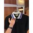 Gucci Siyah Logo İşlemeli Polo Yaka T-shirt