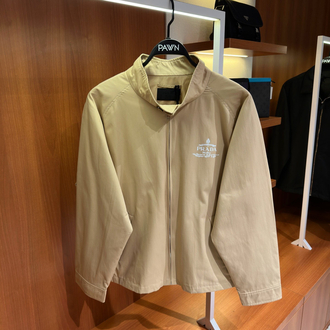 Prada Logo İşlemeli Bej Ceket