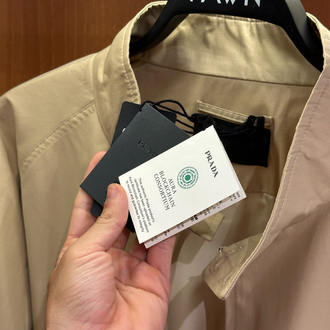 Prada Logo İşlemeli Bej Ceket