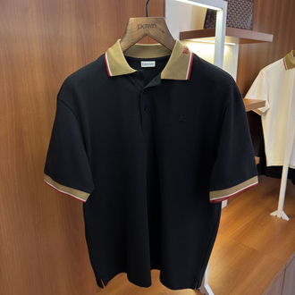Burberry Siyah Polo Yaka T-shirt
