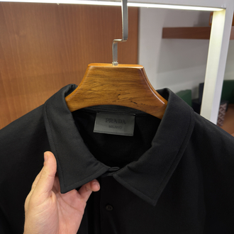 Prada Re Nylon Pocket Polo Yaka T-shirt