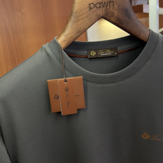 Loro Piana Merserize Kumaş Grimenaj T-shirt