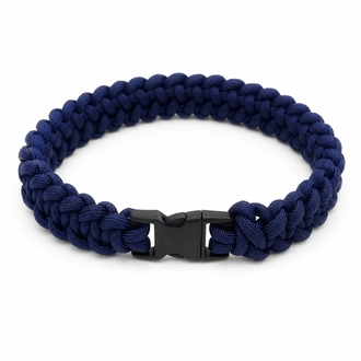 35 cm küçük ırk köpekler için lacivert paracord örme tasma 