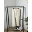 Likralı Ekru Pantalon