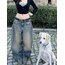 UNİSEX ESKİTMELİ DAMGALI JAYA JEAN