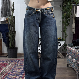 LACİVERT DÜŞÜK BEL KAYLA JEAN