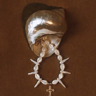Saint Mother of Pearl | Özel Tasarım Doğal Sedef Choker