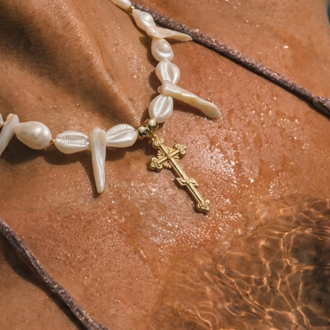 Saint Mother of Pearl | Özel Tasarım Doğal Sedef Choker