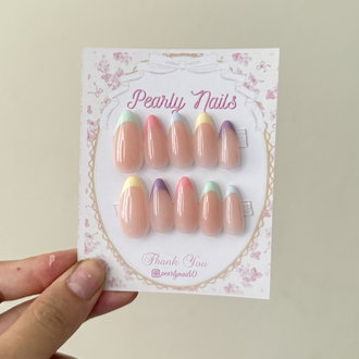 Soft Renkli French Tırnak Seti