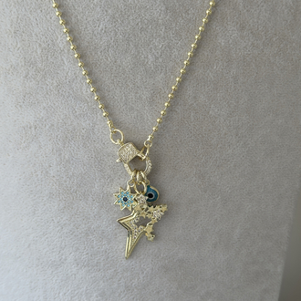 Anita Charm Kolye (Turkuaz yıldız Charm )