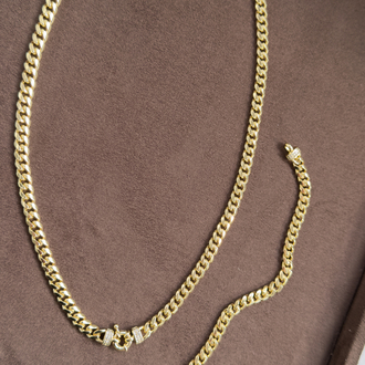 Özel Üretim 14k RİSA İnce Gurmet Set -50- cm