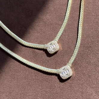 Özel Seri 14k Baget Taşlı Opal Kolye