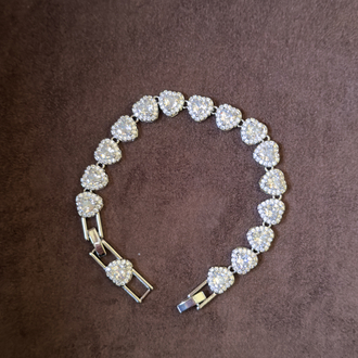Luxury Halo Tennis LOVE Bileklik 