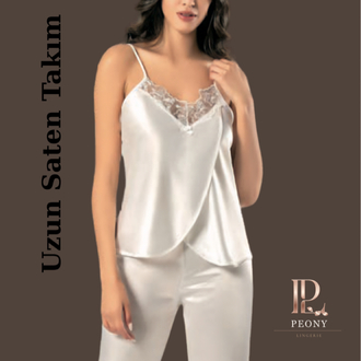 Peony Royal: Ekru Dantelli 4lü Set