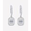 925 gümüş baget küpe silver 