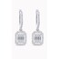 925 gümüş baget küpe silver 