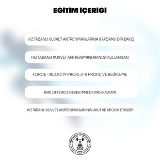Hız Tabanlı Kuvvet Antrenmanları (Offline)