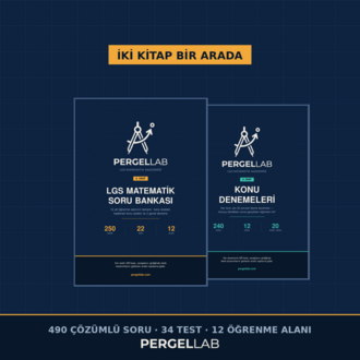 LGS Matematik Seti – Soru Bankası + Konu Denemeleri | 490 Çözümlü Soru (PDF)
