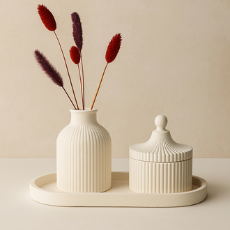 El Yapımı 3 Parça Dekoratif Set  – Minimalist Dekor
