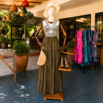 Rossa Olive Maxi Elbise