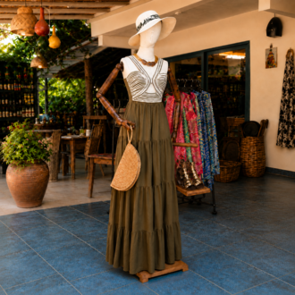 Rossa Olive Maxi Elbise