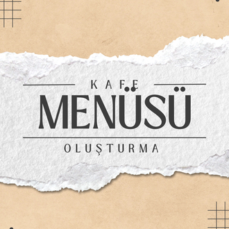 Kafe menüsü oluşturma kitabı